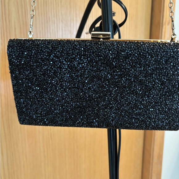 NEW ALDO BLACK GLITTER PURSE - Picture 3 of 9